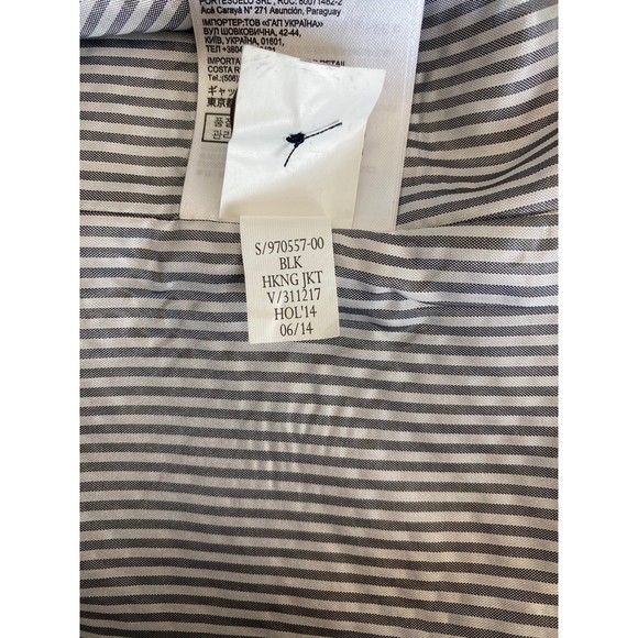 Banana Republic Black Wool Jacket Blazer Size 8 - Picture 9 of 10